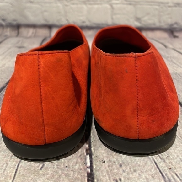Liz Flex by Liz Claiborne Red suede flats Sz 10M-comfortable and lightweight - Picture 6 of 8